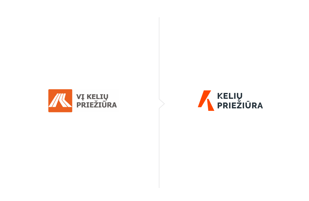 Logotipas prieš ir po