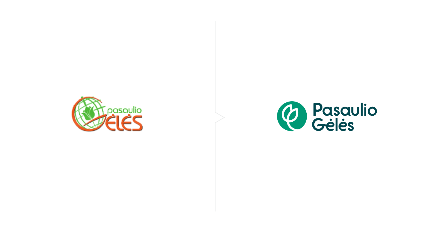 Logotipas prieš ir po